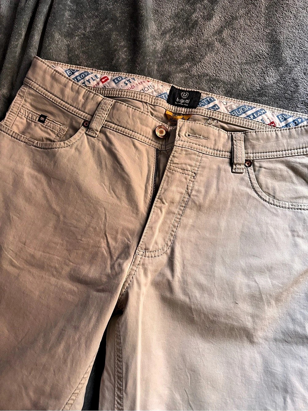 Bugatti Men's Cargo Pants Beige Waist 34x32